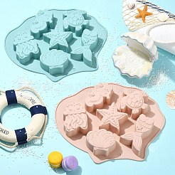 2 moule à pâtisserie en silicone sur le thème de l'océan&nbsp;ST-CJ0043-086
