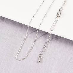 Латунные овальные ссылка цепи ожерелья NJEW-D338-02P