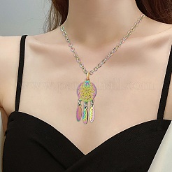 5 pendentif en acier inoxydable 201 avec placage ionique (IP)&nbsp;STAS-SZ0002-13