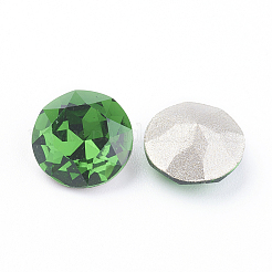 Dos et dos pointés cabochons en verre strass k9&nbsp;RGLA-J012-10mm-291