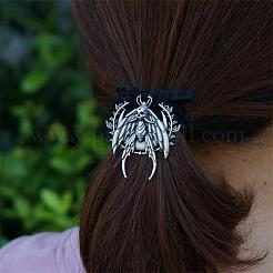 スカル合金弾性ヘアアクセサリー  女の子または女性のため  シュシュ/シュシュヘアタイ  アンティークシルバー  50mm&nbsp;PW-WG5AB8C-01