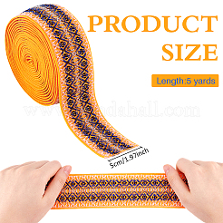 Винтажная жаккардовая лента из полиэстера SRIB-WH0011-265