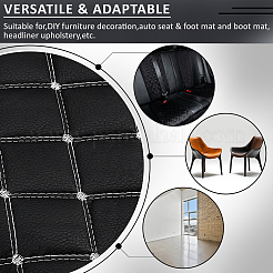 ПВХ кожа и хлопок и полиэстер ткань&nbsp;DIY-WH0671-191A