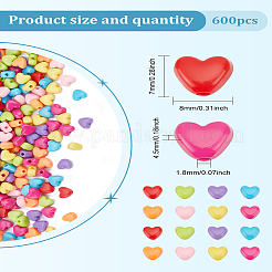 600 шт. Непрозрачные акриловые бусины&nbsp;SACR-LP0001-06