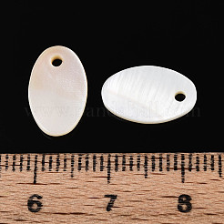 Натуральные пресноводные ракушки овальные подвески SHEL-T020-36