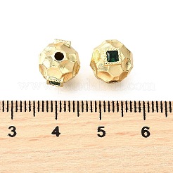 Латунные микро проложить кубического циркония бусы KK-V011-06A-G