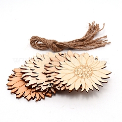 Украшения из дерева&nbsp;WOOD-WH0112-76