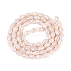 Chapelets de perles en verre opaque de couleur unie&nbsp;GL-N002-01A-B03