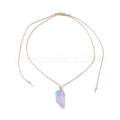 Кулон из натурального кристалла кварца&nbsp;NJEW-JN03940