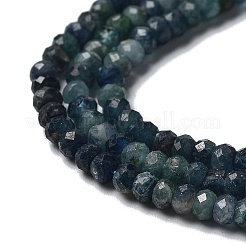 Natürliche blaue Turmalinperlenstränge&nbsp;G-B088-D12-01
