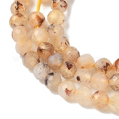 Природный желтый кварц нитей бисера G-C201-B04-3mm