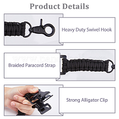 2 шт. зажим из полиэфирного волокна и железной оплетки&nbsp;AJEW-FH0005-39A