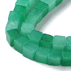 Gefärbt natürlichen weißen Jade Perlen Stränge&nbsp;G-Q008-C01-01C