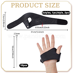 2 poggiapolsi regolabile in pelle bovina con 2 stili&nbsp;DIY-NB0016-52