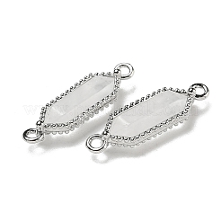 Натуральный кварцевый кристалл граненый двойной конечный заостренный горный хрусталь шестигранный соединительный шарм&nbsp;G-G181-04P-01