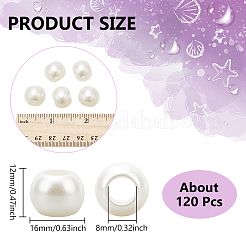 Абс пластмасса имитация жемчужина европейские бисер SACR-NB0001-18B