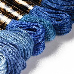 12 моток 12 цвета 6-слойная полиэфирная мулине для вышивания&nbsp;OCOR-M009-01B-05