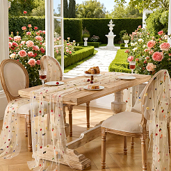 6 Yard Polyester-Blumennetz-Stickstoff&nbsp;DIY-NB0015-62