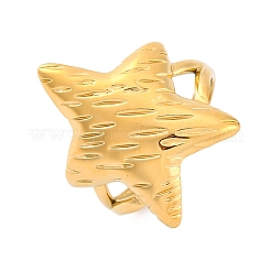 Открытые манжеты из нержавеющей стали 304 с изображением морских животных&nbsp;RJEW-Q005-01H-G