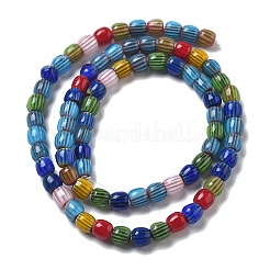 Ручной работы millefiori стеклянные бусины нитки LAMP-F035-07