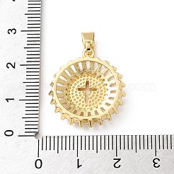 Pendentifs en laiton zircon cubique transparent&nbsp;SH-CBA03AF-14C-G