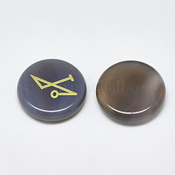 Серый натуральный агата кабошоны G-T122-38H