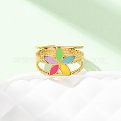 Кольца-манжеты из нержавеющей стали 304 для женщин RJEW-D334-02C-G