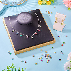 60шт 2 цвета стеклянные подвески KK-TA0001-99