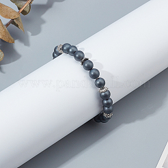 4 нити матовых немагнитных синтетических гематитовых круглых бусин&nbsp;G-OC0001-98