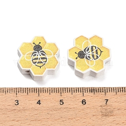 Cuentas de madera impresos&nbsp;WOOD-D289-02G