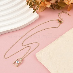 Арка с дурным глазом латунные эмалевые подвески ожерелья&nbsp;LS-NJEW-H051-02G