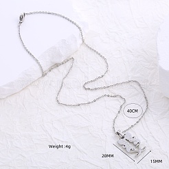 Halsketten mit Anhänger in mythischen Formen aus Edelstahl 304 für Damen&nbsp;ZL3099
