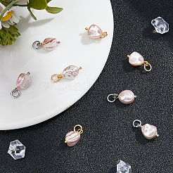 8 stücke 2 farben kunststoff imitation perle barock unregelmäßigen anhänger&nbsp;PALLOY-FH00109