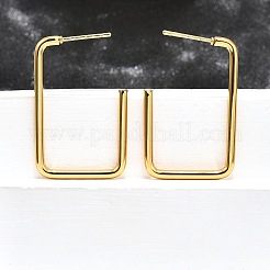 201 серьги-гвоздики из нержавеющей стали EJEW-I245-18E