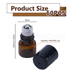 60 Stück Glas-Rollerballflaschen&nbsp;AJEW-DC0003-61
