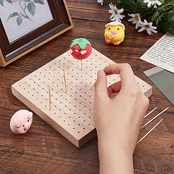 Деревянные подставки для тортов из дуба с 196 отверстием&nbsp;WOOD-WH0124-19