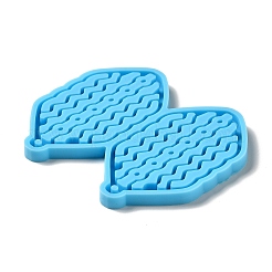 Шестигранник с волнообразным кулоном силиконовые Молды своими руками&nbsp;LS-DIY-I099-39