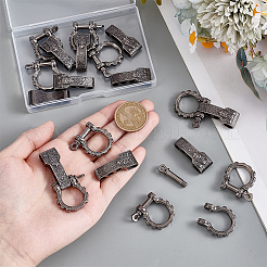 8 пакетик застежек-скобы из сплава&nbsp;FIND-UN0007-86