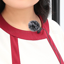 3 шт. чехол для микрофона из полиэстера с помпоном&nbsp;AJEW-CN0004-89