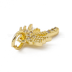 Латунные микро проложить кубического циркония подвески&nbsp;ZIRC-F132-41G