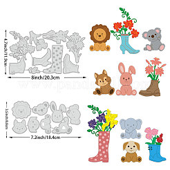 Углеродистая сталь разрезает трафареты DIY-WH0309-1210