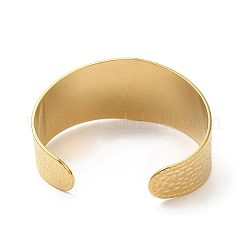 Ионное покрытие (ip) 304 текстурированные широкие браслеты-манжеты из нержавеющей стали для женщин&nbsp;BJEW-L682-014G