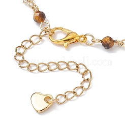 3 шт. 3 стиля браслетов из натуральных смешанных драгоценных камней и ограненных круглых бусин кошачьего глаза для женщин и мужчин BJEW-JB12507