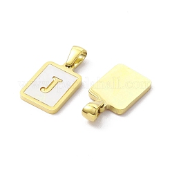 Pendentifs en forme de coquillage pavé en acier inoxydable 304 avec placage ionique (IP)&nbsp;X-STAS-G327-01G-J