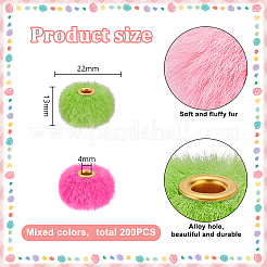 Бусины из волокна в европейском стиле FIND-WH0441-24