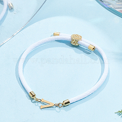 1 pulsera deslizante con cordón de nailon ajustable para mujer&nbsp;BJEW-LP0001-33V-G