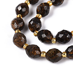 Природные бронзитом бисер нитей G-N342-35-8x6-06