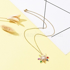 Ожерелье из плетеной звезды из стеклянных бусин&nbsp;NJEW-MZ00021