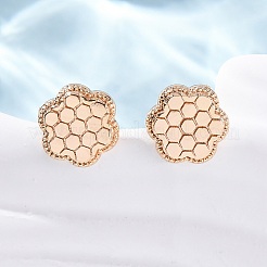 Латунь серьги EJEW-D288-15G