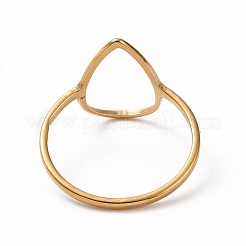 Ионное покрытие(ip) 201 нержавеющая сталь каплевидное кольцо для пальца&nbsp;LS-RJEW-J051-15G